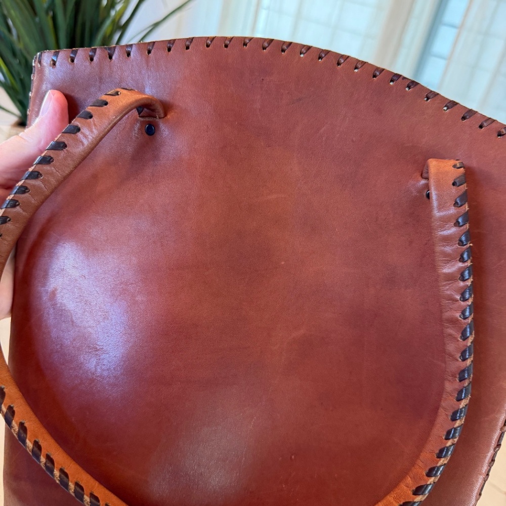 SOLD Vintage Char 2 Santa Fe Tooled Handbag Purse - Picture 7 of 13